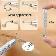 Lunivop  14G Internally Threaded Navel Piercing, CZ Waterdrop Dangle Belly Button Ring, Comes With Insertion Tool And Taper