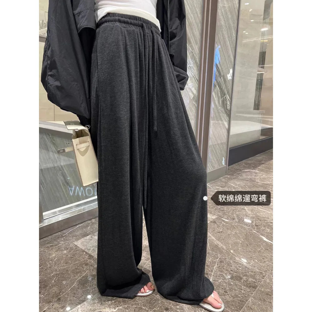 Lunivop  Women Harajuku Wide Leg Sweatpants Spring Fall Fashion Sport Pants Streetwear Casual Baggy Oversized Clothes Baggy Trousers