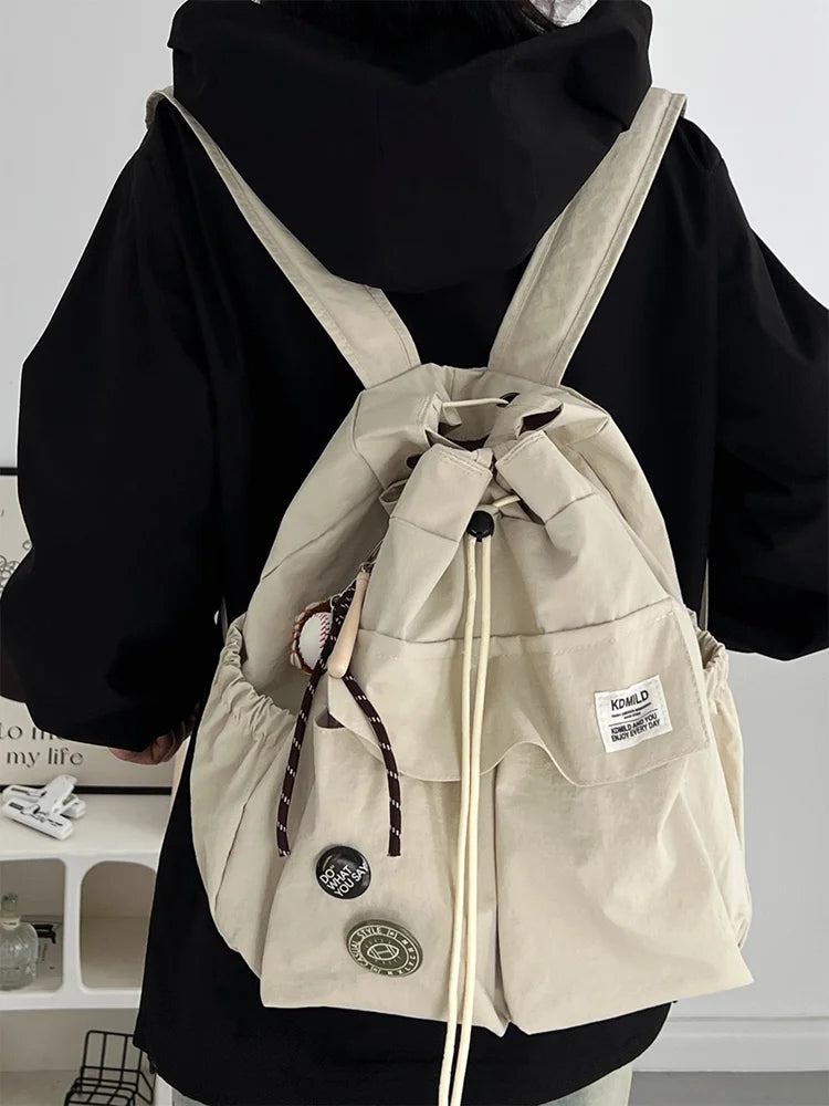 Lunivop   Travel Commuter Lightweight Dual oulder Bag Women's Trendy Brand College Student Class Commuting Simple Mountain Single o...