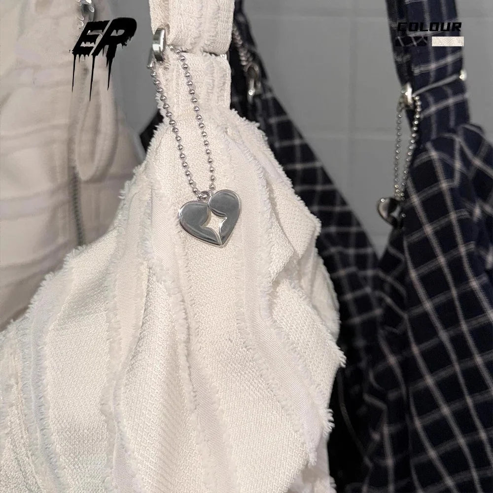 Lunivop   Casual Large Capaci Canvas Tote Bag Dstring Single oulder Folded Woven Handle Quali Crossbody Bag Faionable Trendy