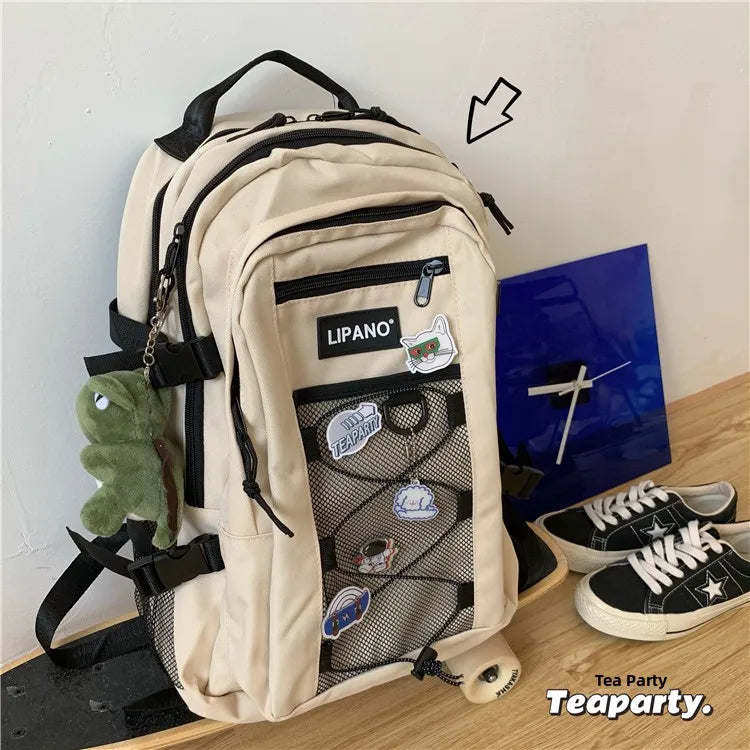 Lunivop  Large Capaci ex Harajuku Sle Bapa Korean Faion oulder Bag Water Resistant Casual Travel Bapa for Men And ...