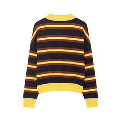 Lunivop  Women's Knitted Pullover Women Fashion Long Sleeve Stripe Sweater New Casual Loose Streetwear Knitwear Tops ﻿ ﻿
