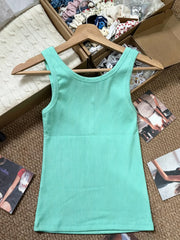 Lunivop  Ribbed Button Tank Tops Women Summer Casual Streetwear Slim Cotton Sleeveless Vests Female Vintage Simple Basic Vest Y2K