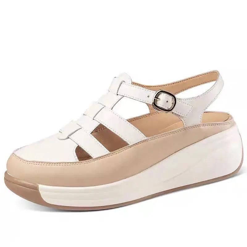 Lunivop Summer New Women’s Shoes Fashion Hollow Out Breathable Mixed Colors Soft Sole Wedges Sandals Shoes for Women Sandalias