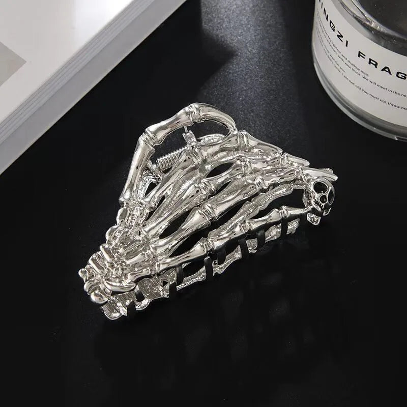 Lunivop  Punk Halloween Spider Skeleton Hand Hair Claw Clips for Women Metal Shark Clamp Gothic Crab Holiday Hair Accessories Girls
