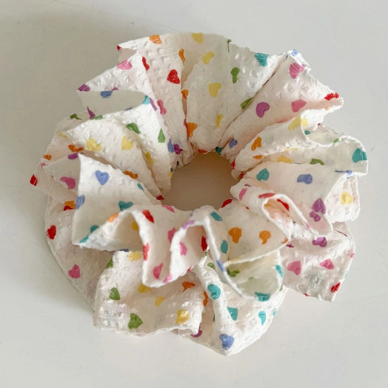 Lunivop  1Pc Rainbow Love Bubble Large Hair Circle Color Headband Summer Juice Color Small Barbarian Waist Sweet Pills Hair Rope