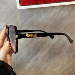 Lunivop  Vintage Square Gradient Sunglasses Women Oversized Sunglass Men Retro Black Sun Glasses Shades Goggle Eyepieces Trend