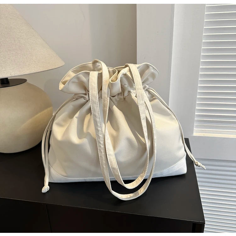 Lunivop   Laid-ba Sle Large Nylon Buet Bag Women's Winter Faion Simple Korean Version Casual Leisure Tote Bag Soft oulder Han...
