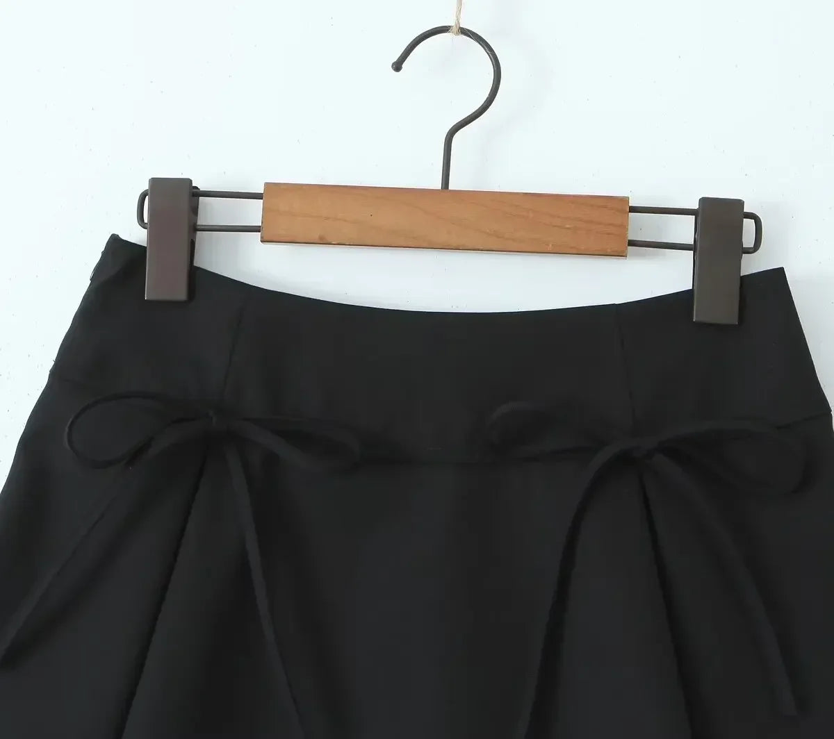 Lunivop Balletcore Mini Skirt with Bow Low Rise Boxy Pleated Short Skirt Miniskirt Summer Y2K 90s Cute Outfit