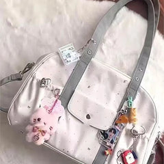 Lunivop  Harajuku White Ita Bag Women Japanese Style Transparent Tote Bag Large Capacity Jk Handbag Female Sweet Cute Shoulder Bags