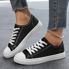 Lunivop  Spring Autumn Canvas Shoes Unisex Casual Breathable Student Sneakers Korean Style Versatile Plain Color Men's Women's Shoes