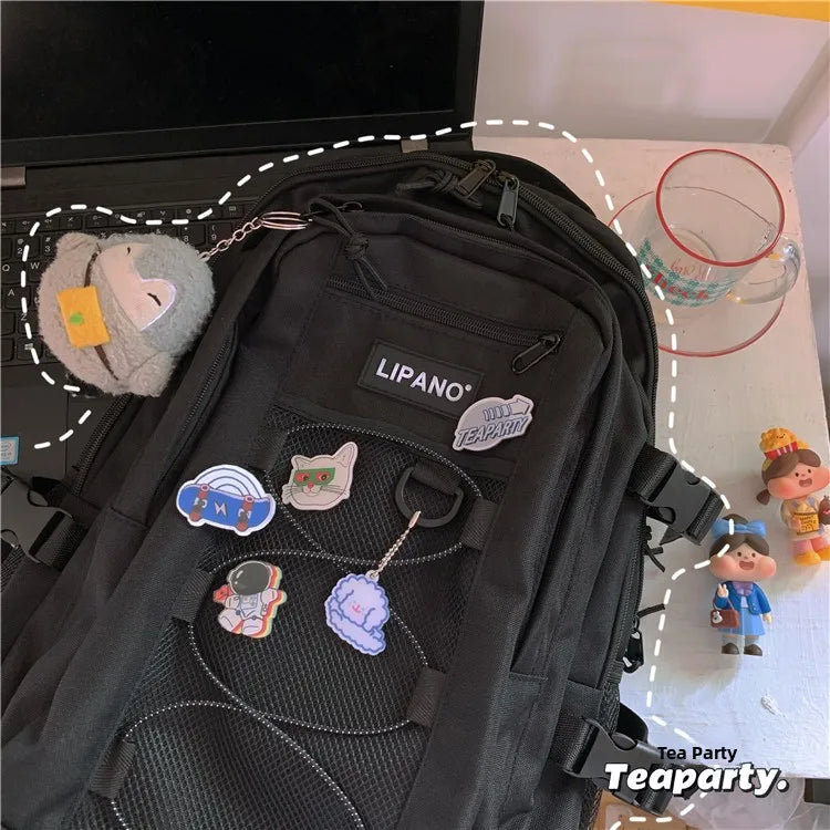 Lunivop  Large Capaci ex Harajuku Sle Bapa Korean Faion oulder Bag Water Resistant Casual Travel Bapa for Men And ...