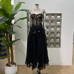 Lunivop  Fashion Lace 2 Piece Set Women's Strapless Fishbone Top High Waisted Jacquard Skirt 2025 Summer New Tide