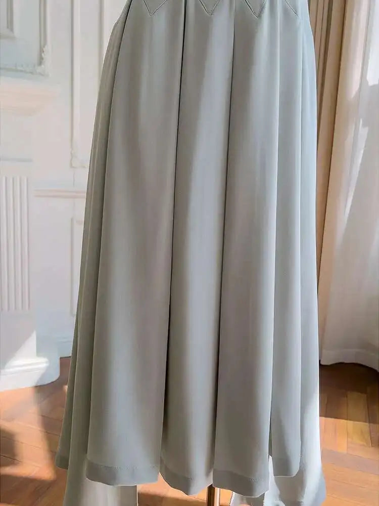 Lunivop Solid Minimalist Long Dresses For Women Strapless Lace-up Sleeveless Thin Elegant Dress Female Summer 2025 New