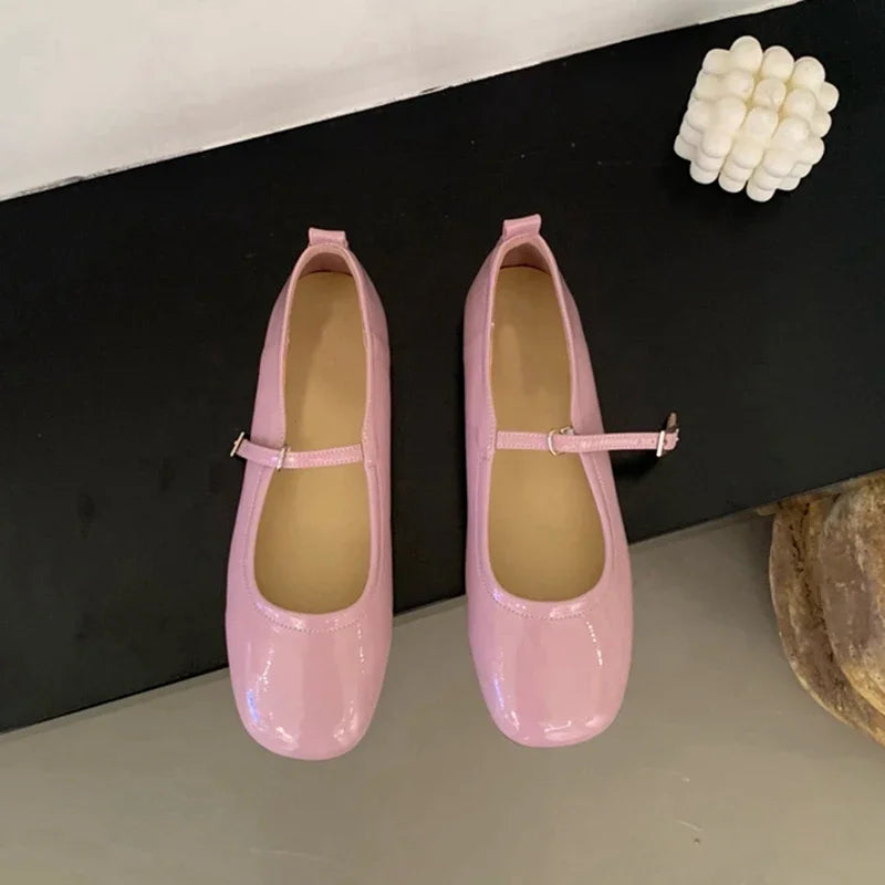 Lunivop Spring Summer Mary Jane Shoes Women Soft Sole Casual Outdoor Dress Ballet Shoe Round Toe Shallow Flats Zapatos De Mujer