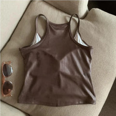 Lunivop  Sexy Spice Girls American Tees Slim Sling New Short Solid Crop Top Streetwear Personalized Hip Hop Soft Moda Top