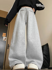 Lunivop Streetwear Y2K Women Sweatpants Vintage Loose Hip Hop Design Pant Casual Fall Winter High Waist American Retro Bf Trousers