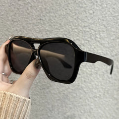 Lunivop  New Retro Double Beam Sunglasses Women Brand Designer Glasses Ins Fashion Personalized Gradient Eyewear Men Goggles