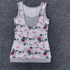Lunivop  Slim Trendy New Luxury Elegant Tees Women Western Print All-match Casual Patchwork Vest Personalized Streetwear Moda Tank