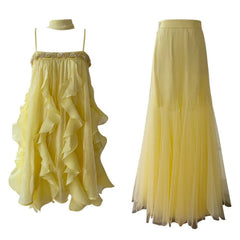 Lunivop  Fashion Women Dress Set Sleeveless Strapless + High Waist Skirt Female Summer Party Dresses New Tide