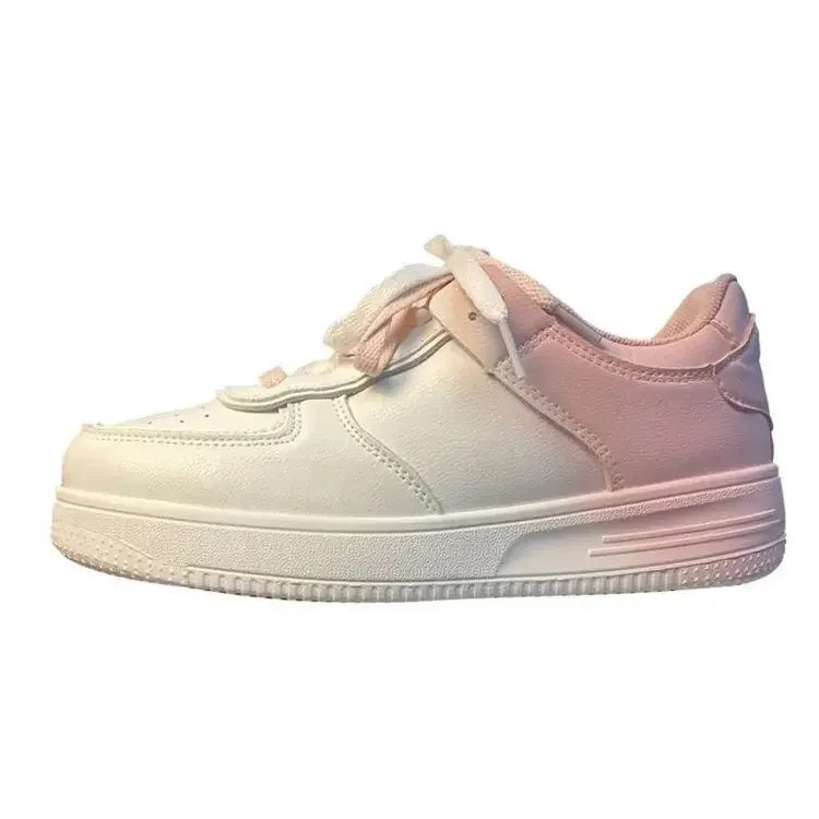 Lunivop Women's Running Shoes Fashion Breathable Walking Sneakers Thick Sole Platform Shoes Women Gradient White Vulcanized Shoes