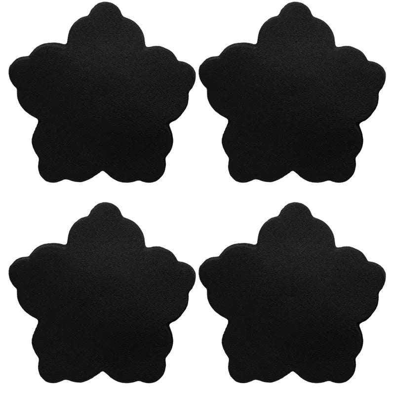 Lunivop Women Invisible Nipple Cover Reusable Adhesive Petals Breast Chest Bra Strapless Skin Black Nipple Sticker Pad for Party Dresses