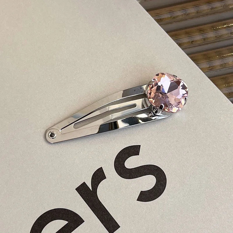 Lunivop Y2K Pink Rhinestone Butterfly Bow Star Heart Hairpins Barrettes Women Korean Fashion Kpop Hair Clip Accessories