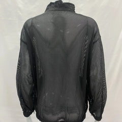 Lunivop  Y2k New Chinese style buckle Harajuku punk design jacket Summer thin style see through Stand up collar baseball cardigan jackets