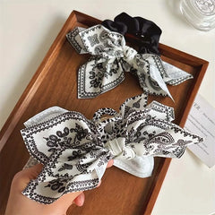 Lunivop  Vintage Cashew Pattern Bow Hair Claw For Women Elegant Shark Clip Fashion Ponytail Clip Hair Clamp Hair Accessories