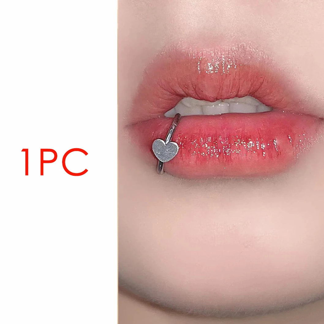 Lunivop 1pc Stainless Steel Cross Labret Piercing Lip Rings Simple Heart Star Nose Ring Silver Color Women Men Punk Body Jewelry Gifts