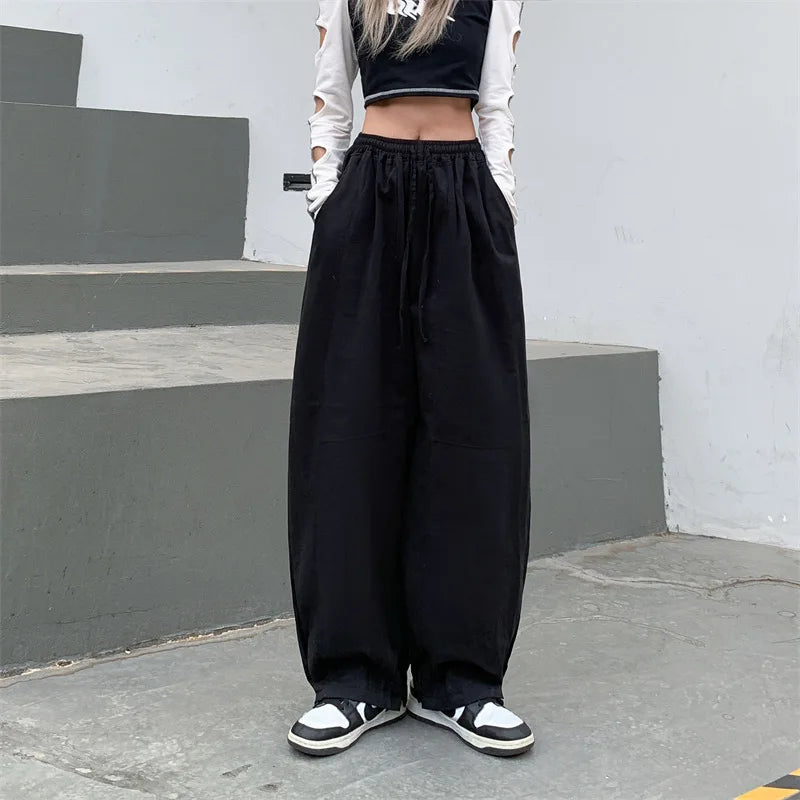 Lunivop  Casual Streetwear Women Sports Pants New Korean Fashion Oversize Pants Wide Leg Jogging Female Harajuku Sweatpants