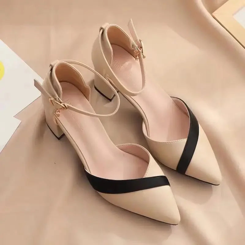 Lunivop  Contrast Color Pointed Toe Ladies Shoes Designer Luxury Pvc Original Summer Comfortable Trending Women's Sandals On Sale