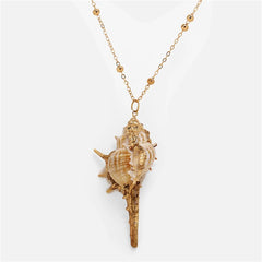 Lunivop New Trendy Simple Shell Conch Pendant Necklace for Women Niche Design Elegant Beach Party Jewelry Girlfriend Gifts