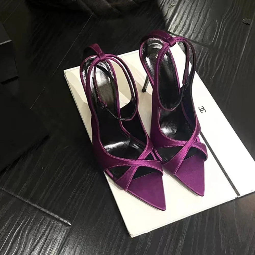 Lunivop Sexy Super High Heels Women New Pointed Fish Mouth Women Sandals Fashion Thin Heel Sandals Shoes for Women Sandalias De Mujer