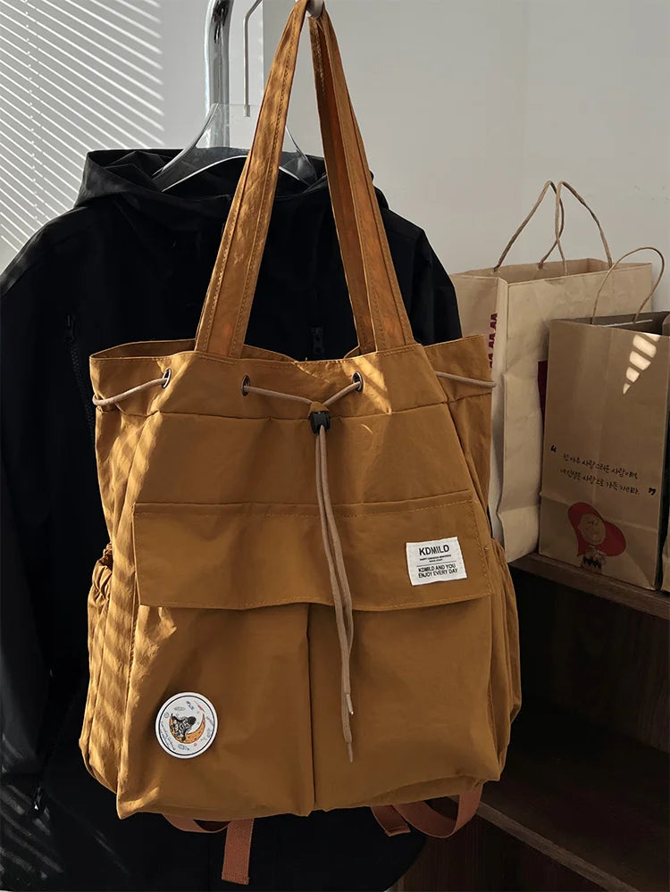 Lunivop   Travel Commuter Lightweight Dual oulder Bag Women's Trendy Brand College Student Class Commuting Simple Mountain Single o...