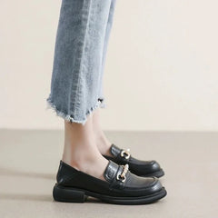 Lunivop  Pearl Low Heel Elegant Round Toe Woman PumpsLoafers Loafers Shoes for Women Dress Stylish Genuine Mark With Discount 39 Fashion