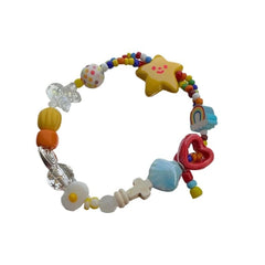 Lunivop  Handmade Elastic Rope Beaded Bracelet Wristband Cute Star Stretch Bracelet Jewelry Fashion Accessory for Women Girls