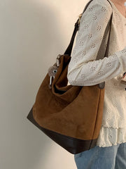 Lunivop  New Autumn Winter Korean Tote Single Shoulder Underarm Bags Retro Faux Suede Large Capacity Crossbody Bag for Women