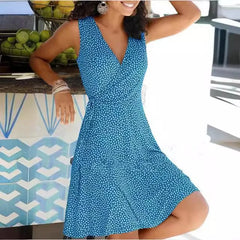 Lunivop  Hot Floral Belt Dress for Women