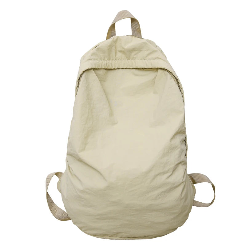 Lunivop  Large Capacity Waterproof Nylon Backpacks Solid Soft Light Leisure Or Travel Bags College style Cloth Packages Korea Casual Bag