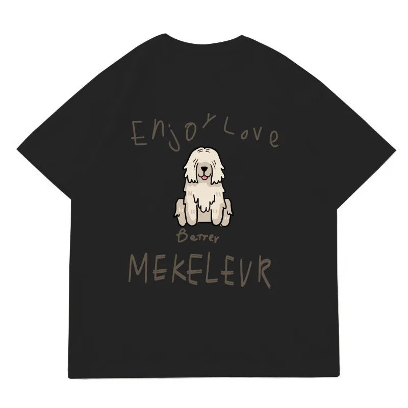 Lunivop  Women T Shirts Preppy Style Cartoon Printed Short Sleeve Summer Fashion Loose Sweet Tops Funny Female Tshirt Casual