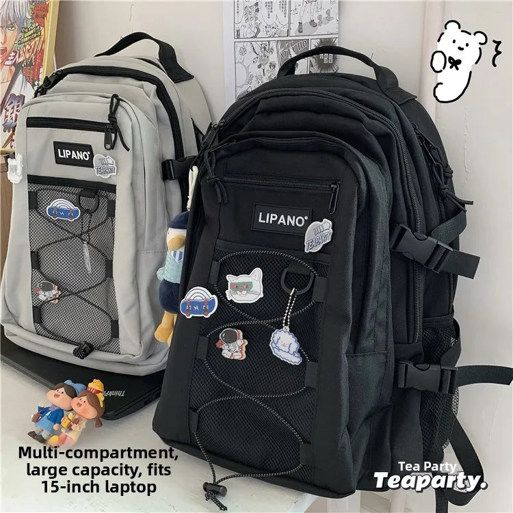 Lunivop  Large Capaci ex Harajuku Sle Bapa Korean Faion oulder Bag Water Resistant Casual Travel Bapa for Men And ...