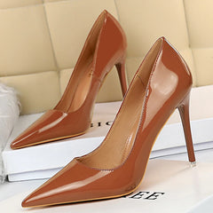 Lunivop  Women Concise 7.5cm 10.5cm High Thin Heels Pumps Lady Red Party Date Scarpins Female Stylish Elegant Pointed Toe Dress Shoes