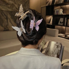 Lunivop  New Vintage Acetate Hair Claw Clip Sweet Butterfly Hair Clip Hairpin Barrettes Trendy Hair Accessories Barrettes for Women Girls