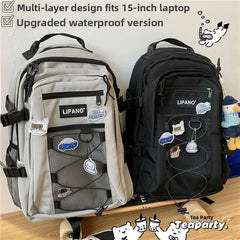 Lunivop  Large Capaci ex Harajuku Sle Bapa Korean Faion oulder Bag Water Resistant Casual Travel Bapa for Men And ...