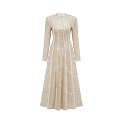 Lunivop Fashion Women Dress Long Sleeve Round Neck Sequin Decoration Female Summer Party Dresses New Tide