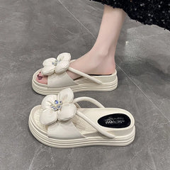 Lunivop Women Summer Beach Wedges Sandals Women Heels Platform Sandals Ladies Fashion Flower Slippers Outdoor Slides Pantuflas De Mujer