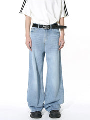 Lunivop  Retro American Distressed Women Baggy Straight Jeans Spring Fall Y2K Classic Denim Pants Streetwear Trousers Korean Chic Jeans