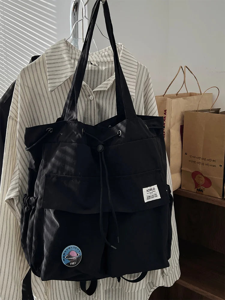Lunivop   Travel Commuter Lightweight Dual oulder Bag Women's Trendy Brand College Student Class Commuting Simple Mountain Single o...