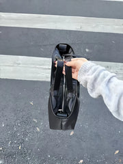 Lunivop  Soft Leather Tote Bags Women's Large Capacity Commuting Handbag Shoulder Diagonal Black Rge Capacity Bag black bag tote bag